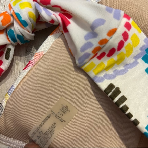 Victoria’s Secret bikini halter abstract floral large - Picture 4 of 5